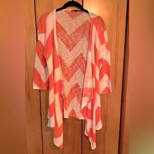 Cascading, cardigan open sweater
